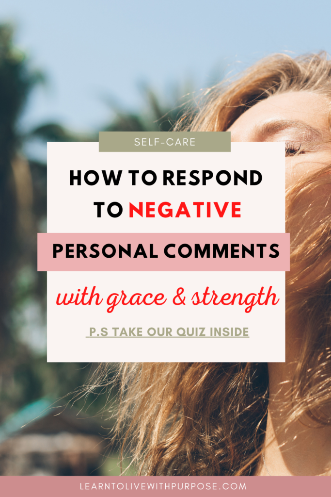 how to respond to negative comments